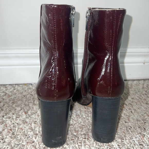 Vince Camuto Burgundy/ Wine Leather Boots - Picture 3 of 10